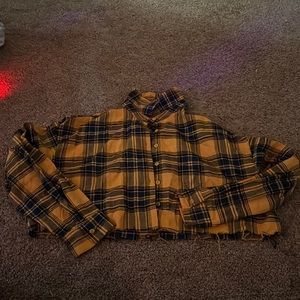 Forever21 Large Cropped Over Shirt